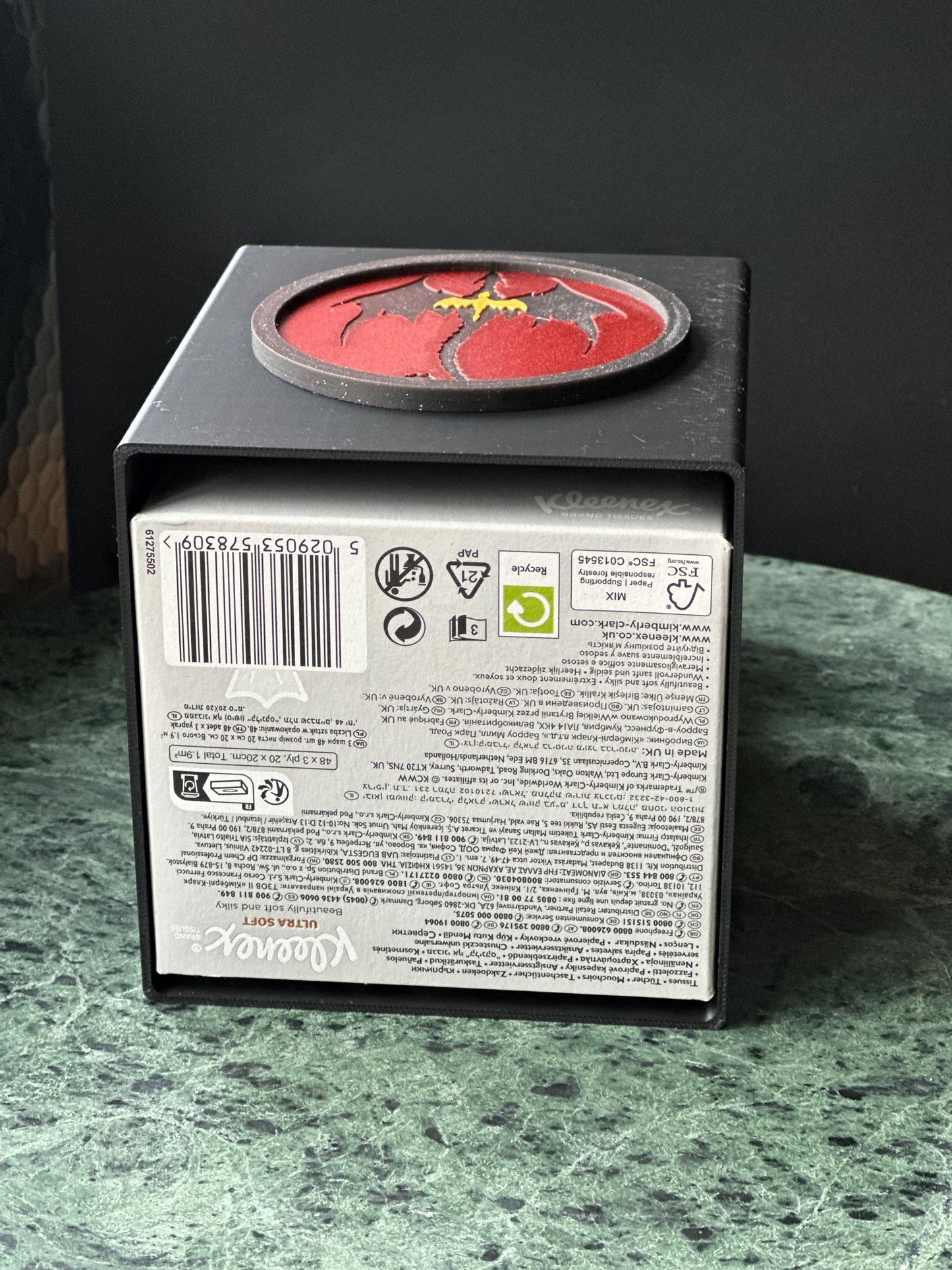 Fourth Wing Dragon Tissue Box Cover