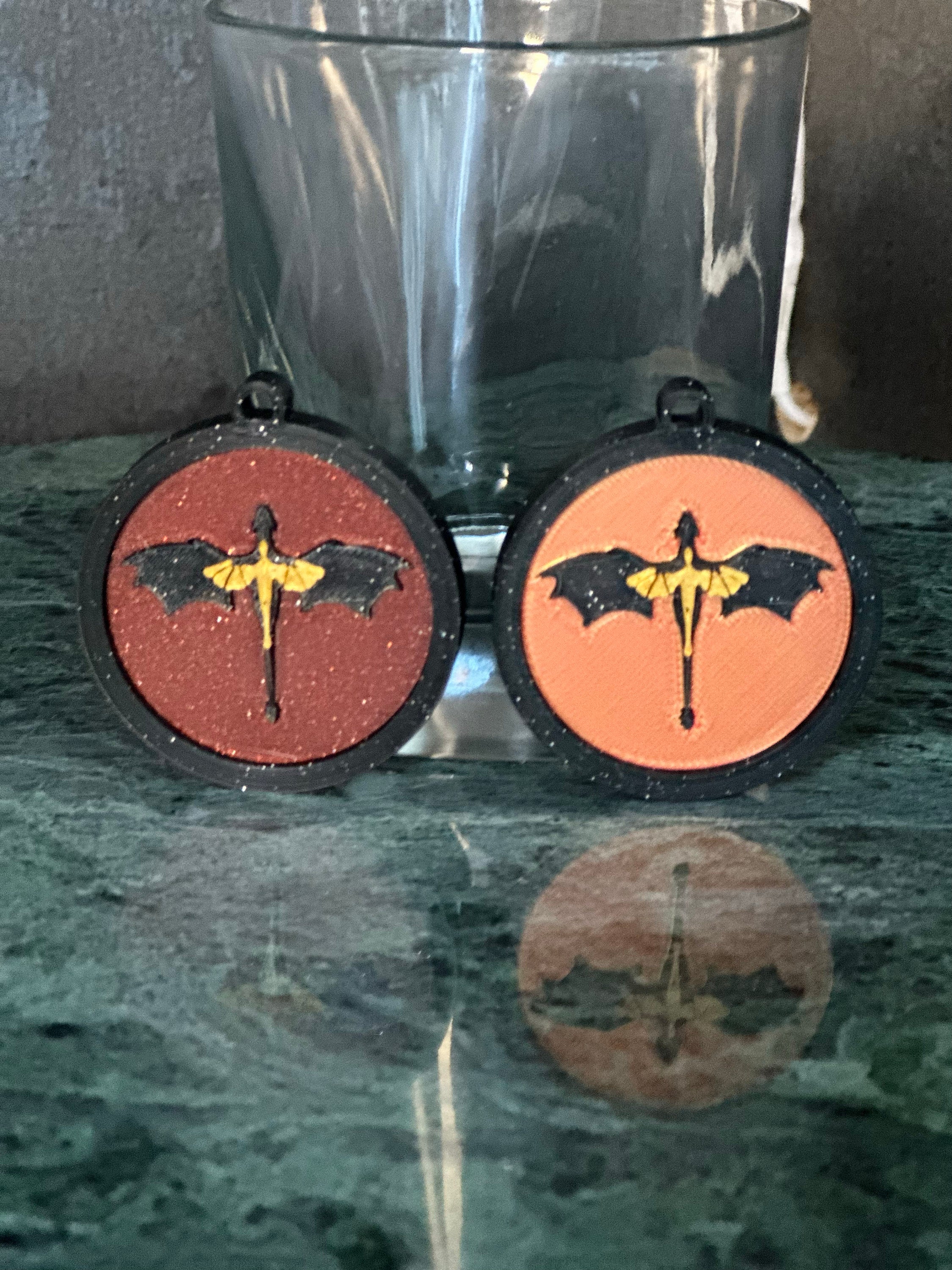 Fourth Wing Dragon Keychain