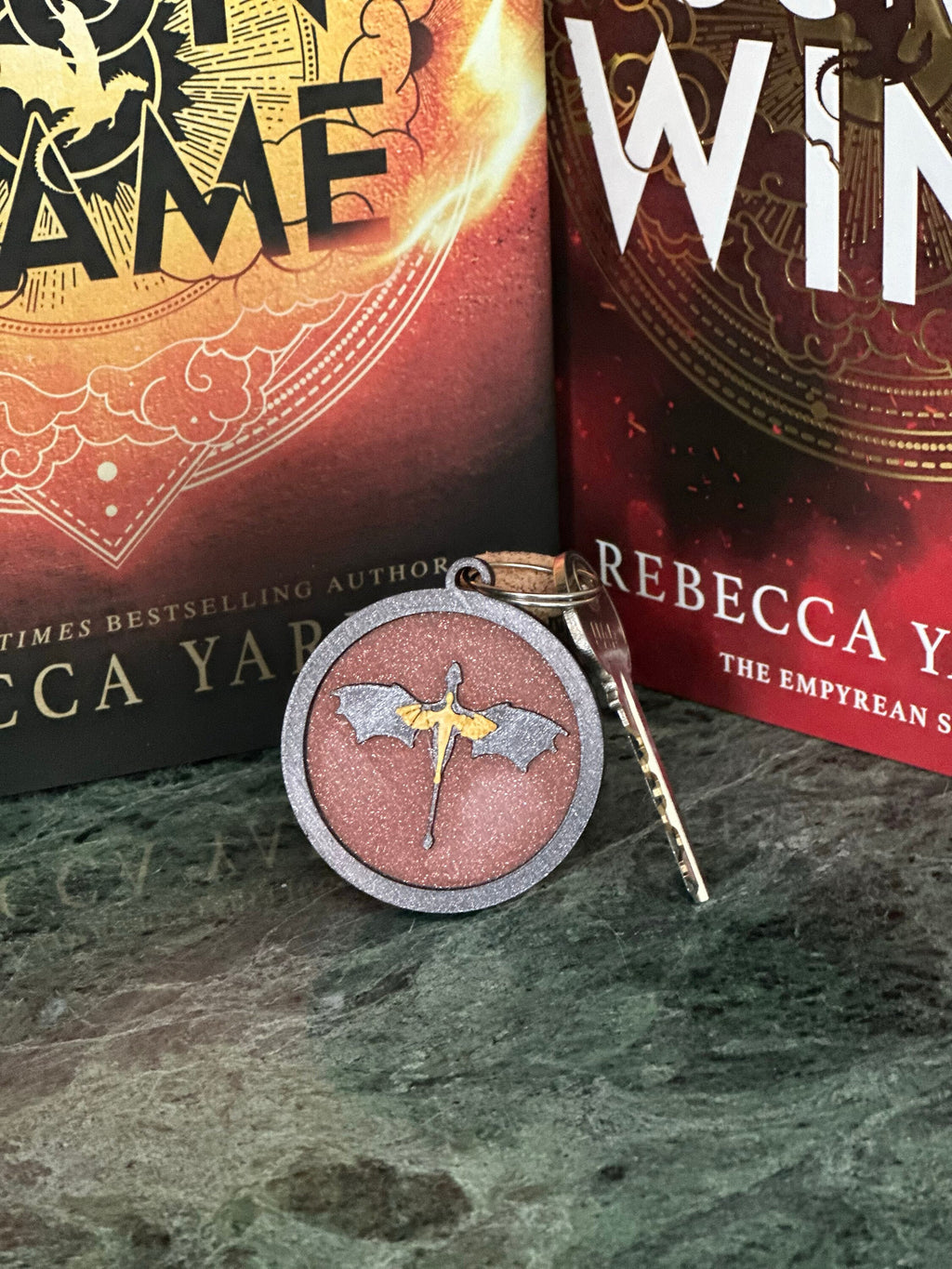 Fourth Wing Dragon Keychain