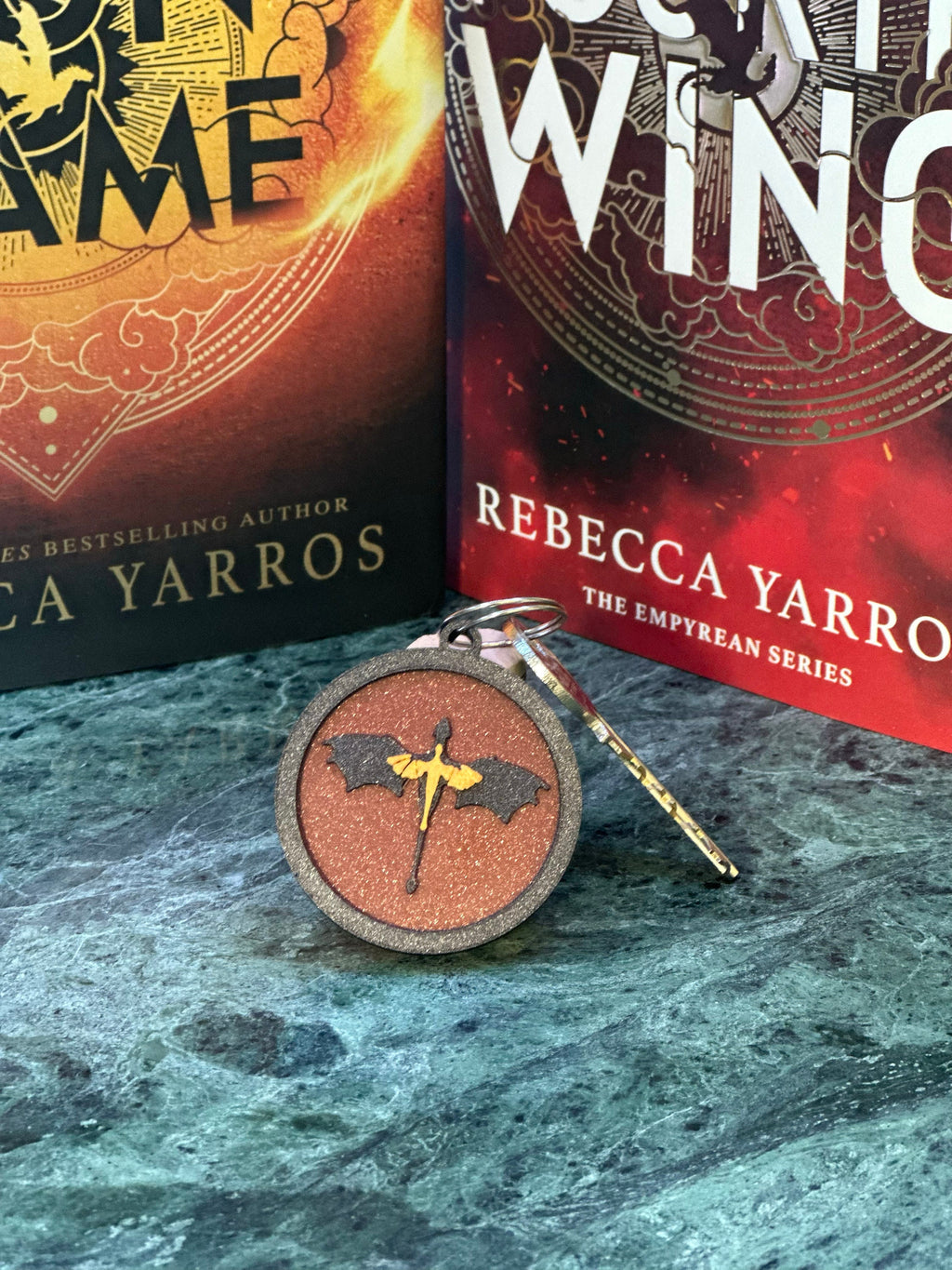 Fourth Wing Dragon Keychain