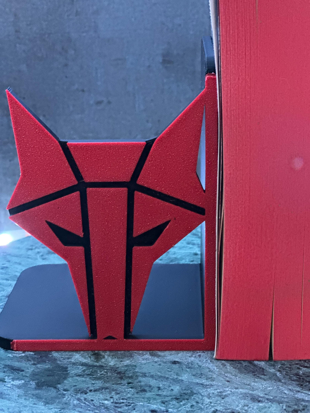 Red Rising Wolf Bookend