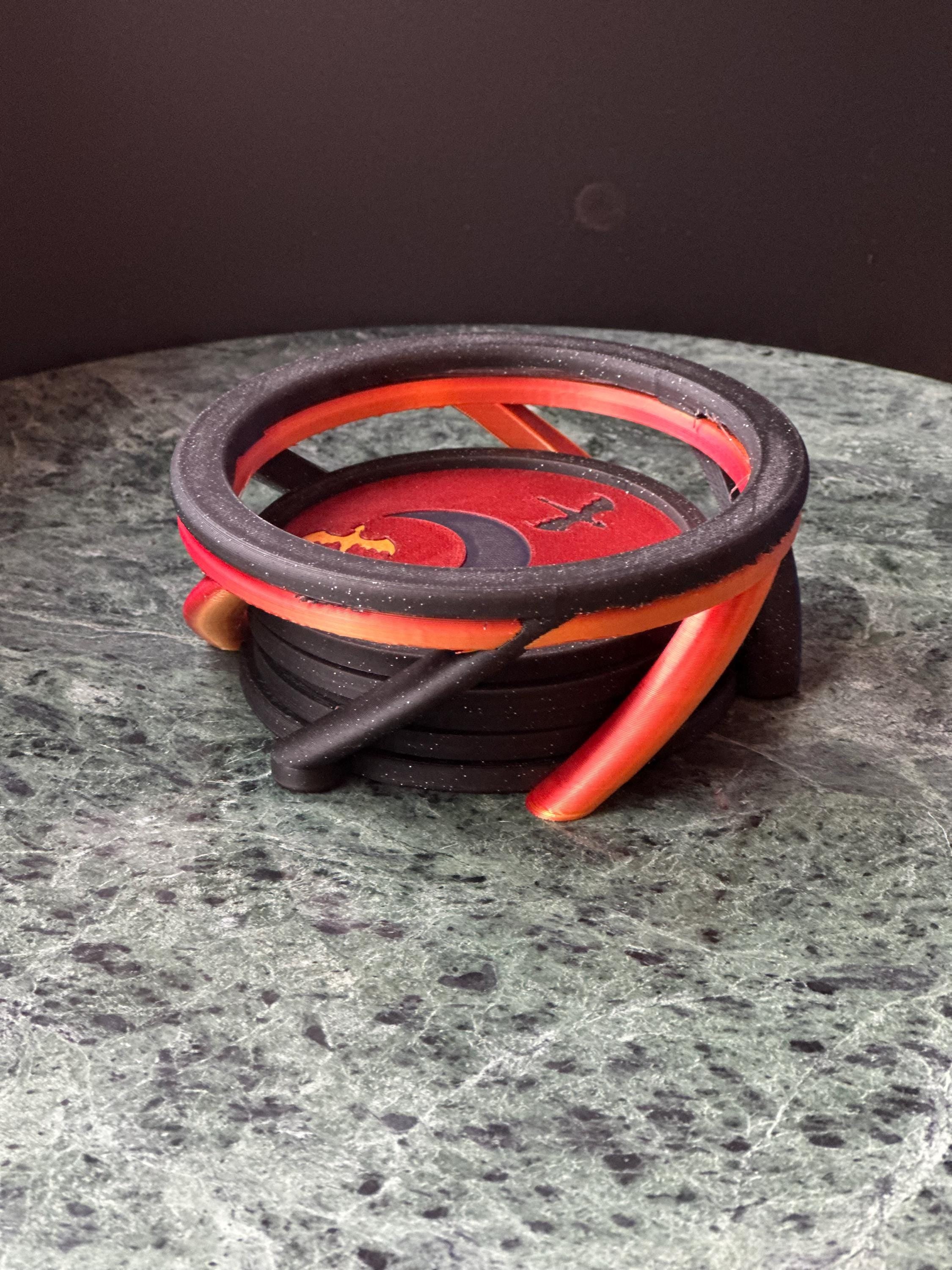 Fourth Wing Dragon Coaster Set + Holder