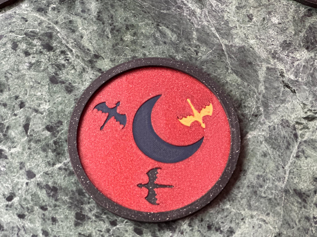 Fourth Wing Dragon Coaster Set + Holder