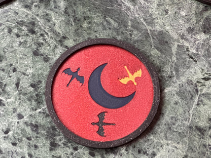 Fourth Wing Dragon Coaster Set + Holder