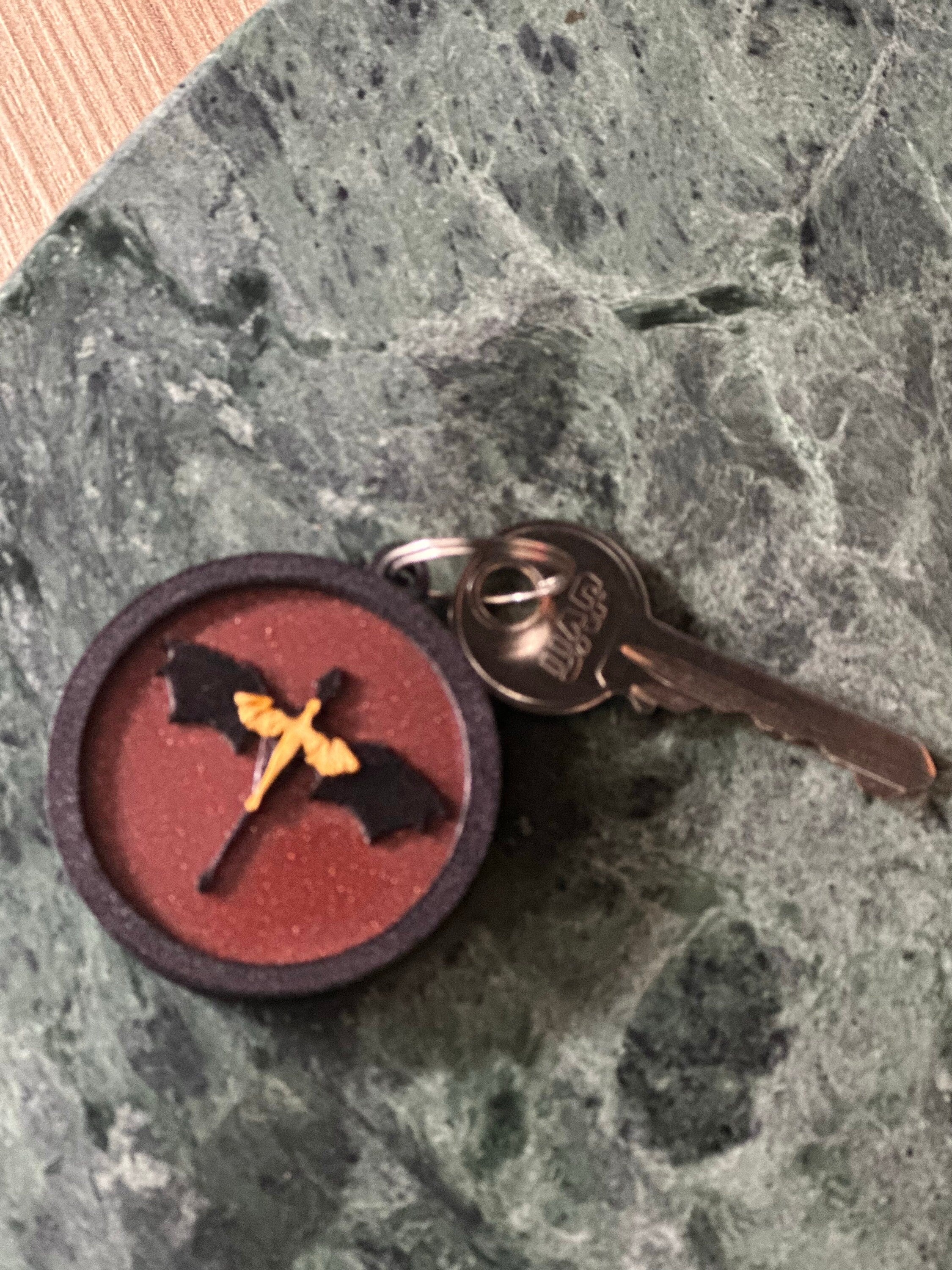 Fourth Wing Dragon Keychain