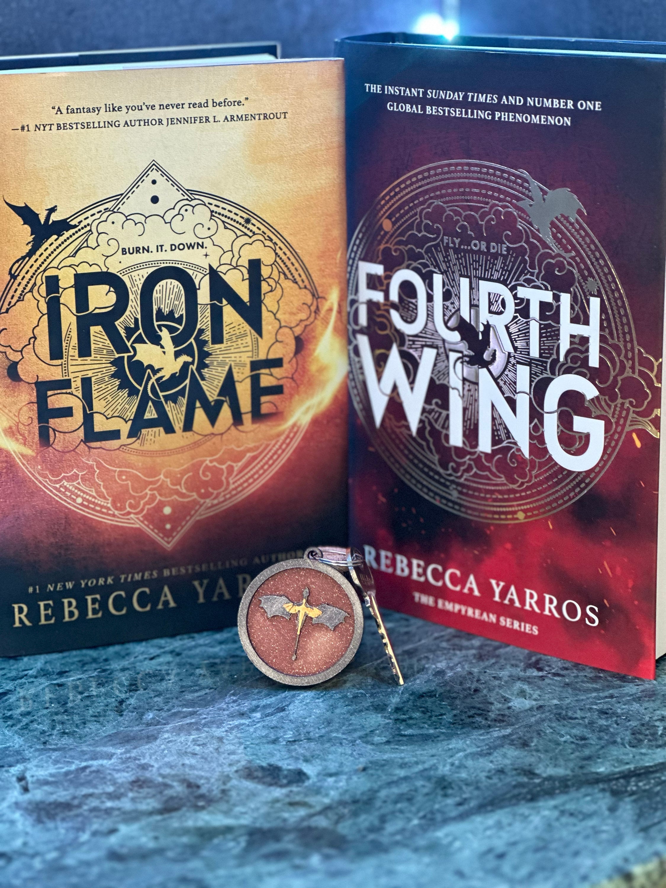 Fourth Wing Dragon Keychain