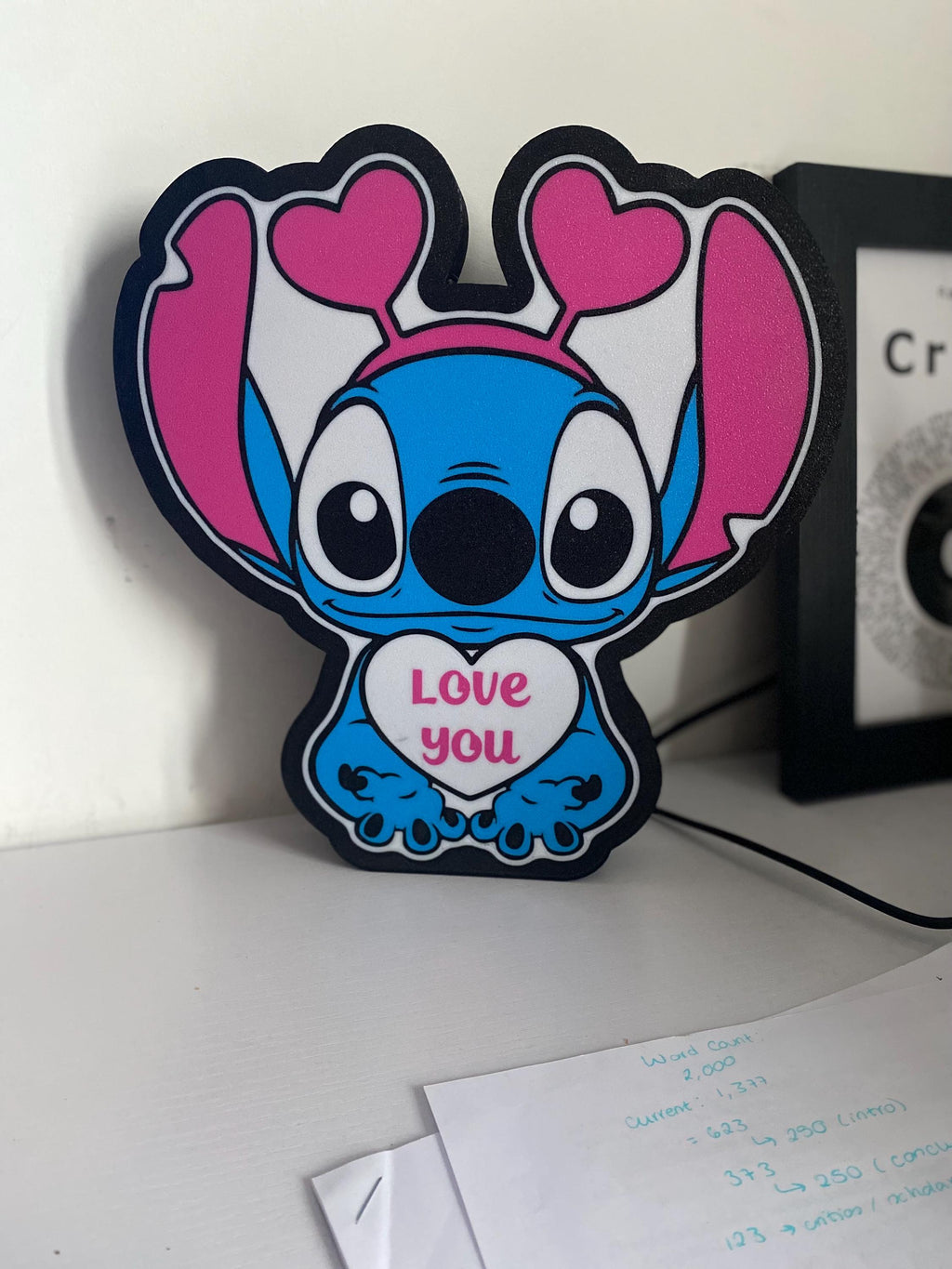 Stitch Love Night Light