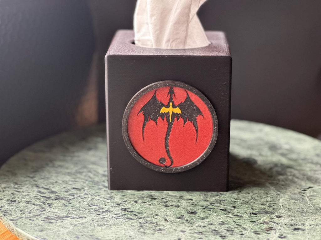 Fourth Wing Dragon Tissue Box Cover