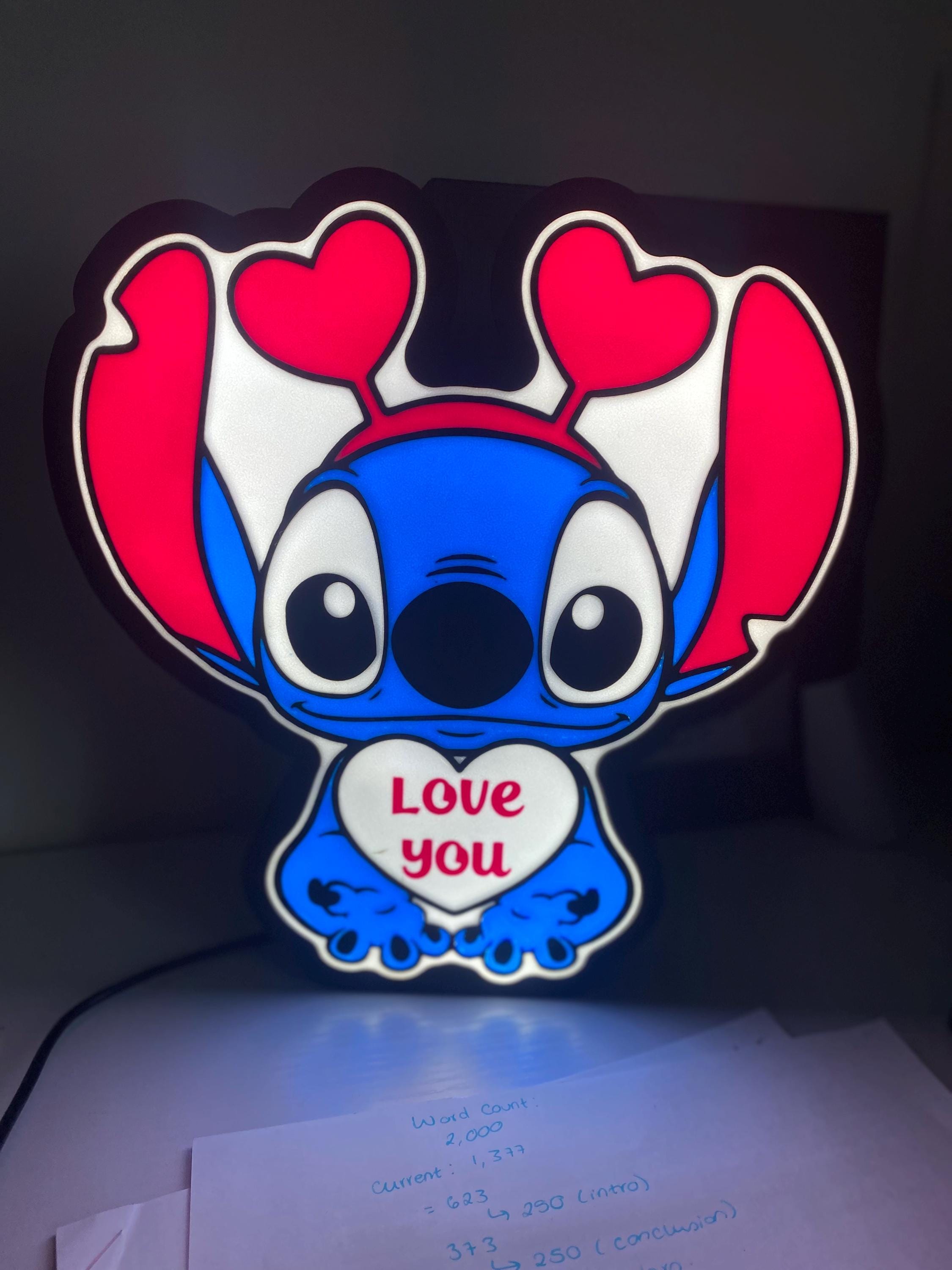 Stitch Love Night Light