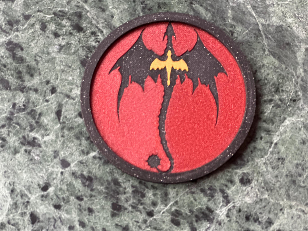 Fourth Wing Dragon Coaster Set + Holder