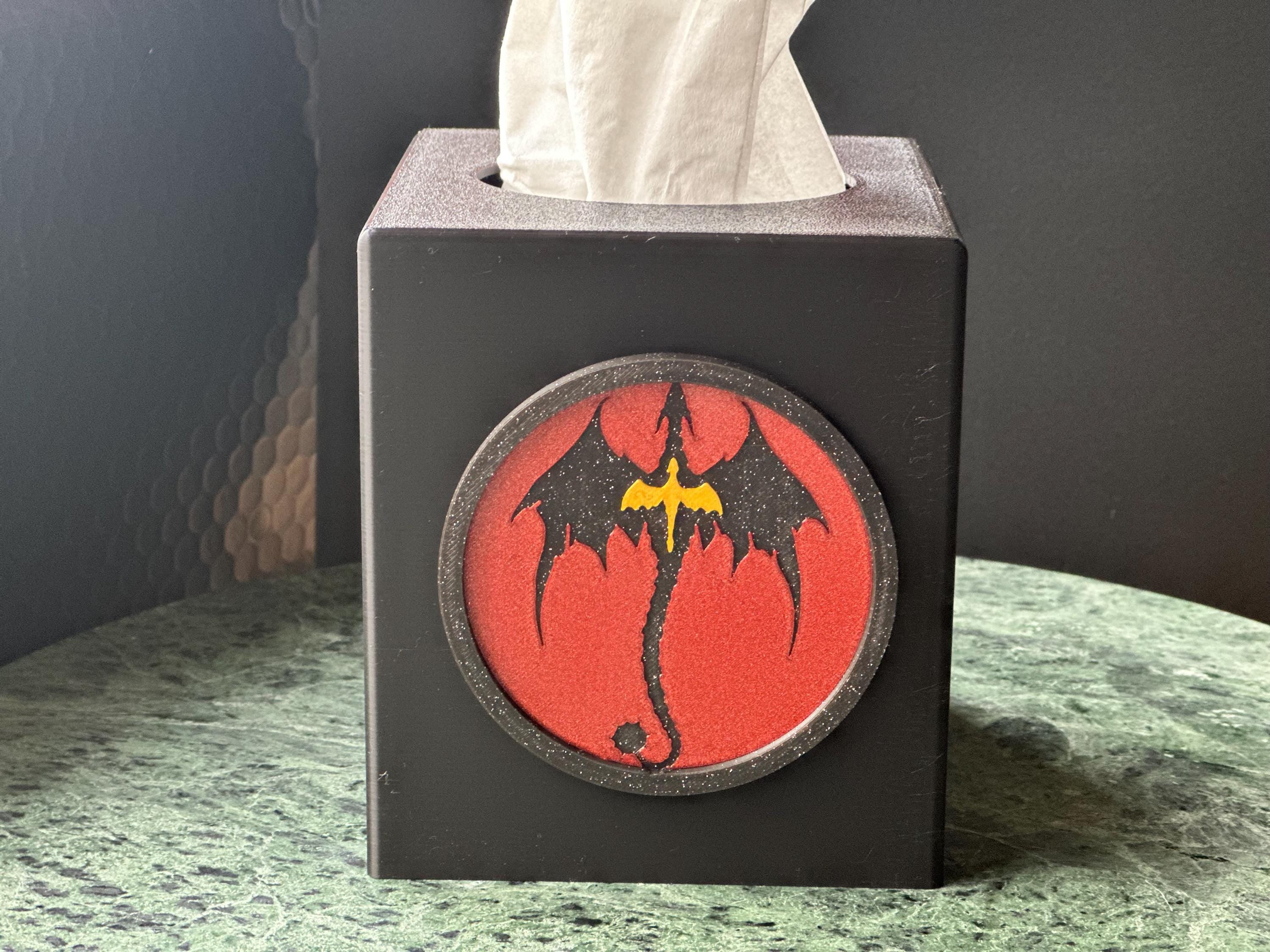 Fourth Wing Dragon Tissue Box Cover
