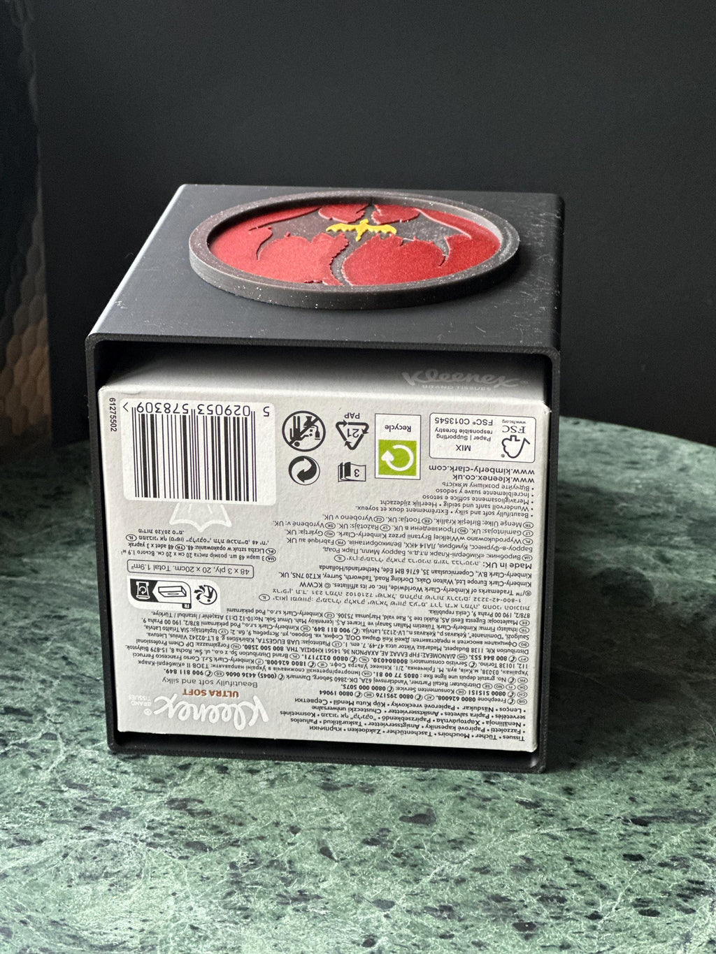 Fourth Wing Dragon Tissue Box Cover