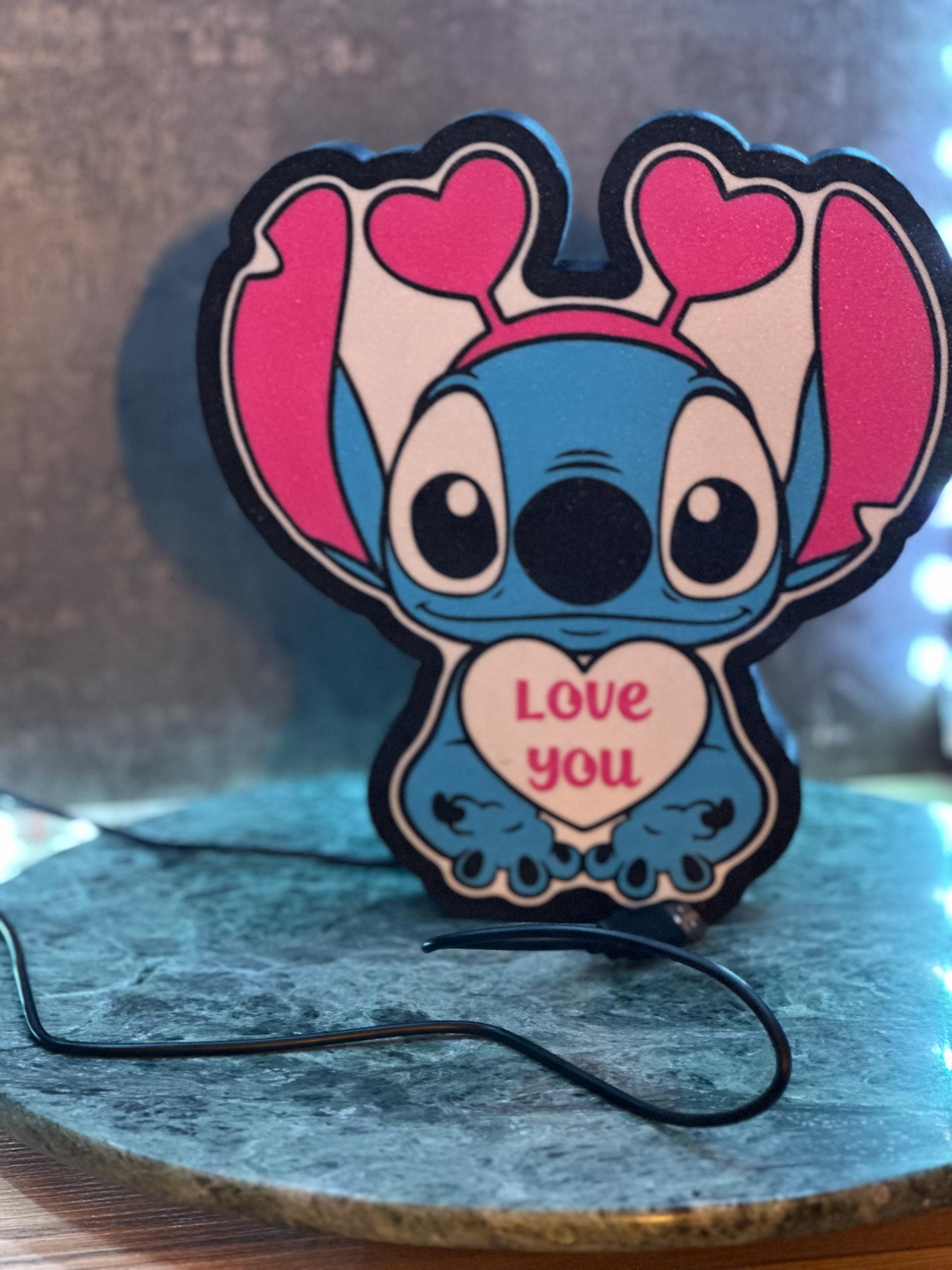 Stitch Love Night Light