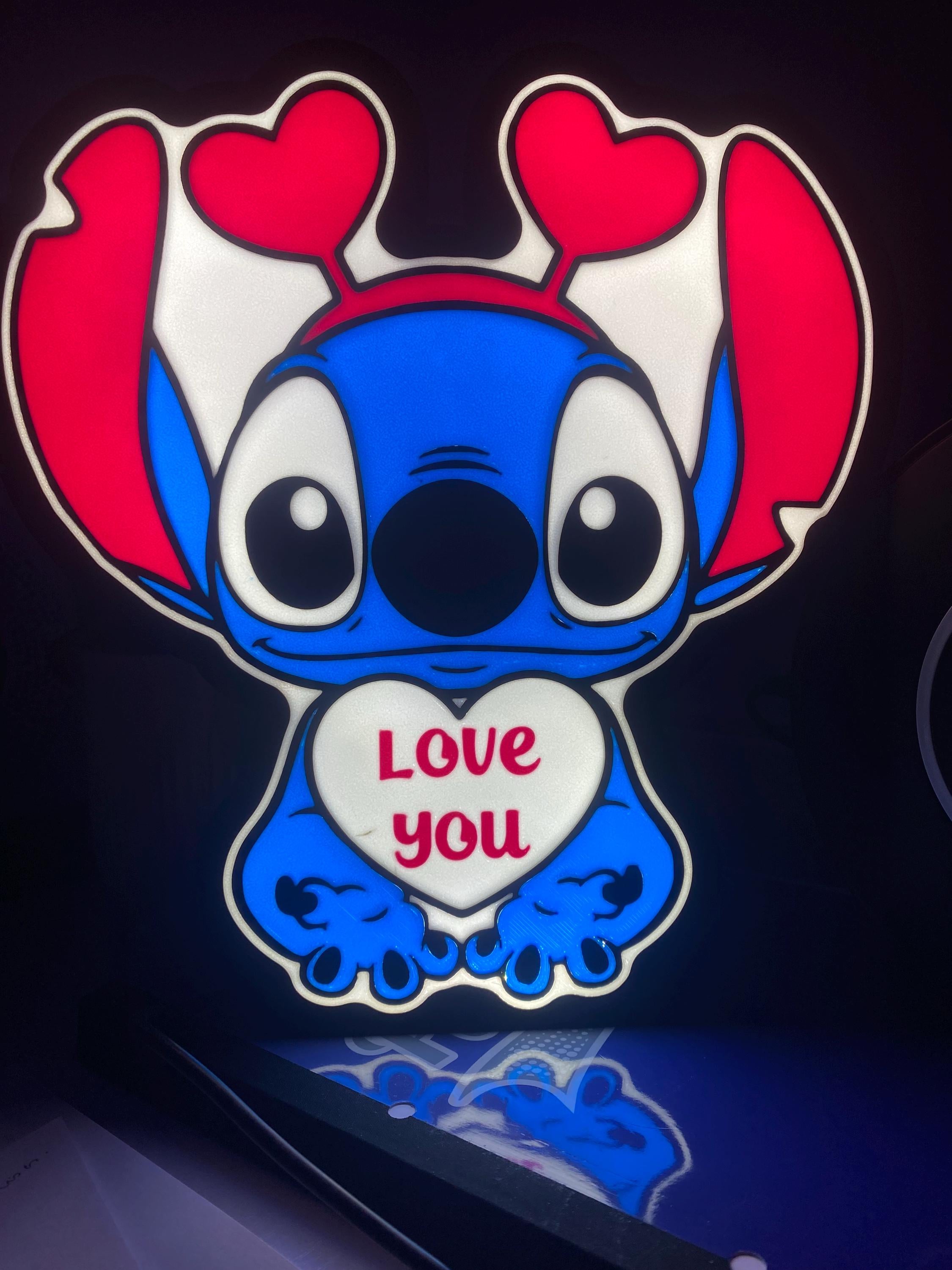 Stitch Love Night Light