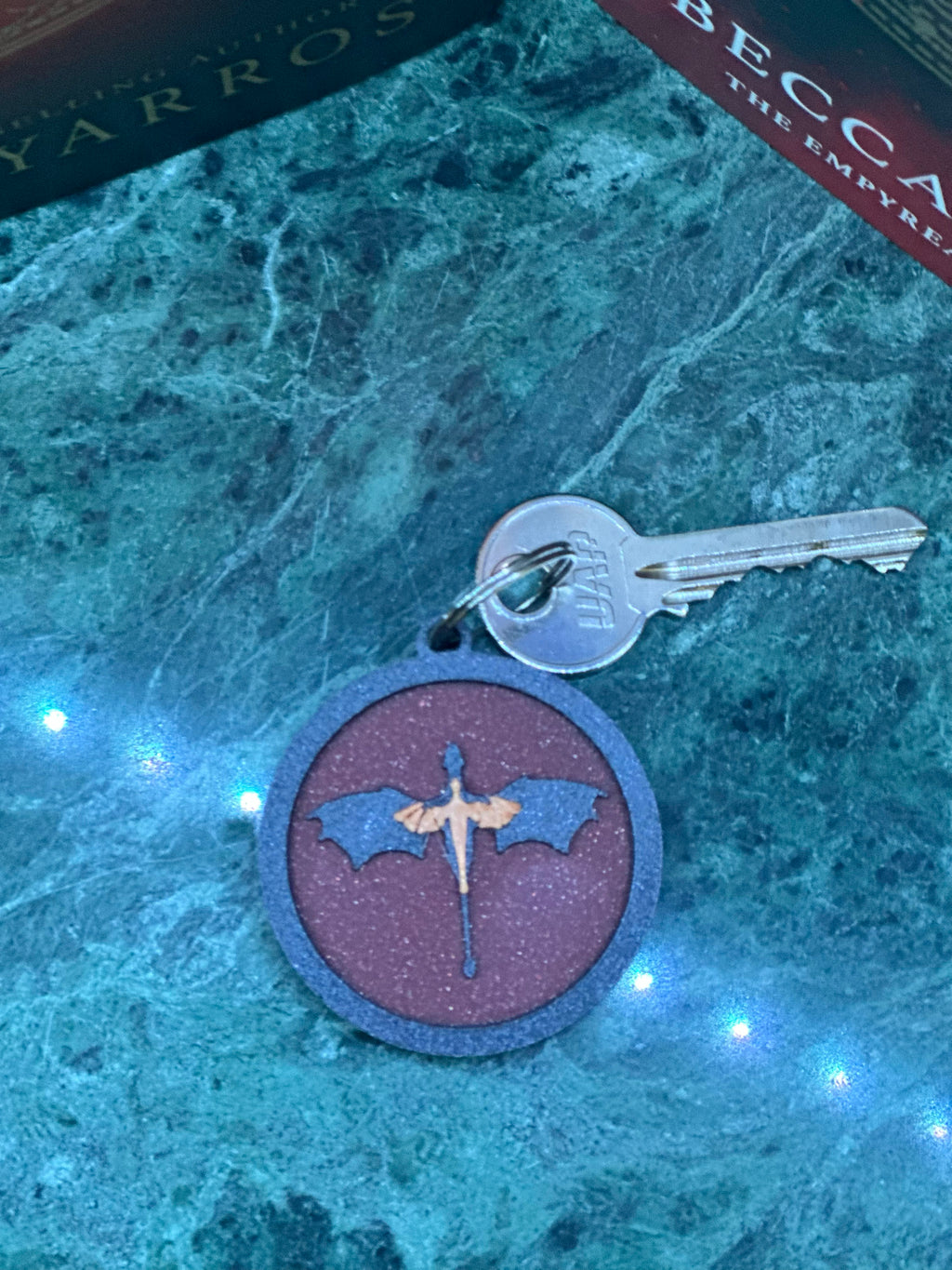 Fourth Wing Dragon Keychain