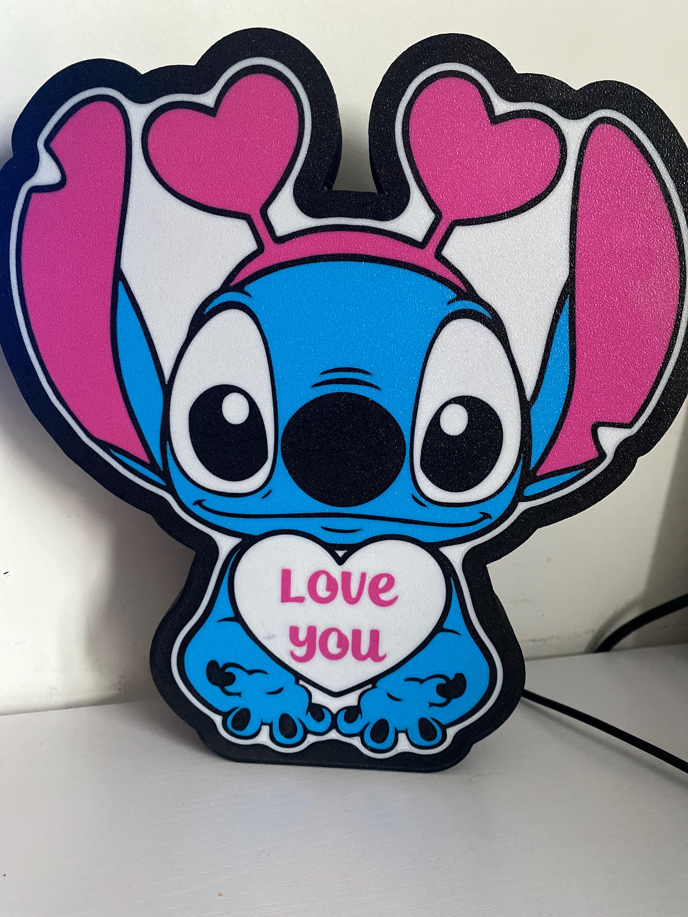 Stitch Love Night Light