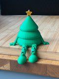 Articulated Christmas Tree & Bauble Figurine