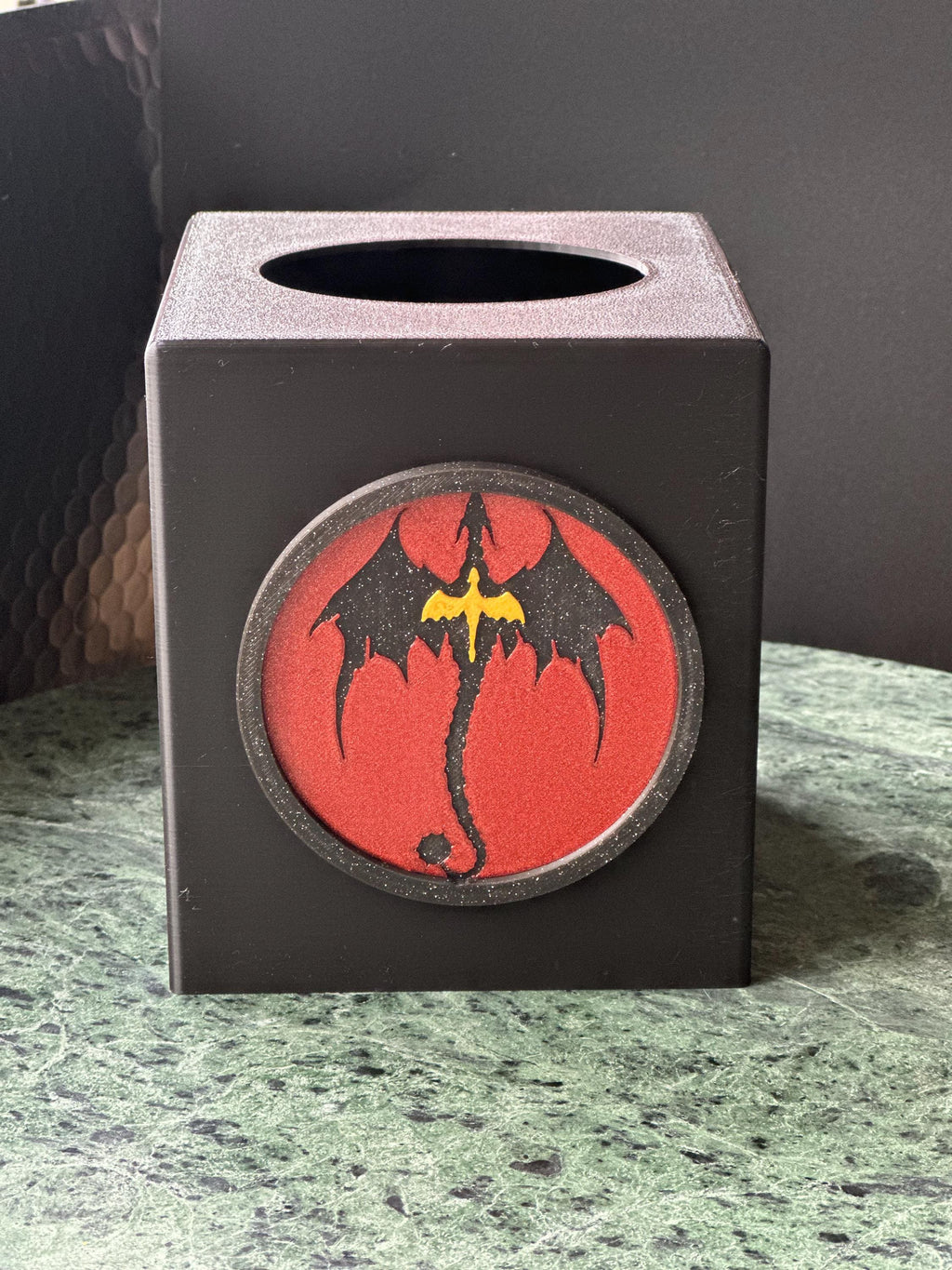 Fourth Wing Dragon Tissue Box Cover