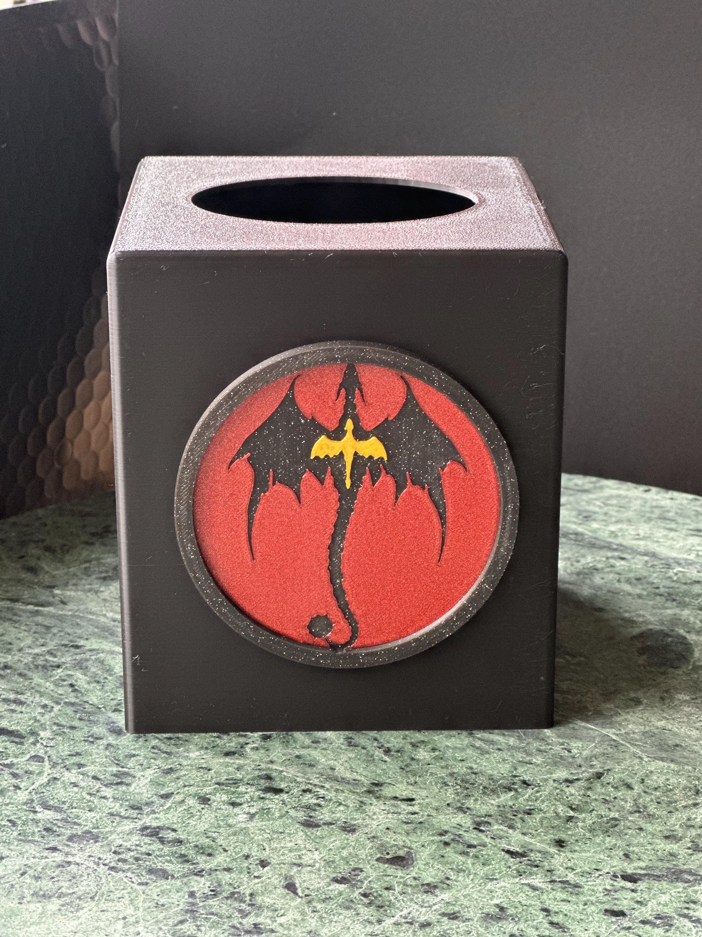 Fourth Wing Dragon Tissue Box Cover