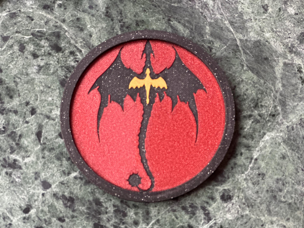 Fourth Wing Dragon Coaster Set + Holder