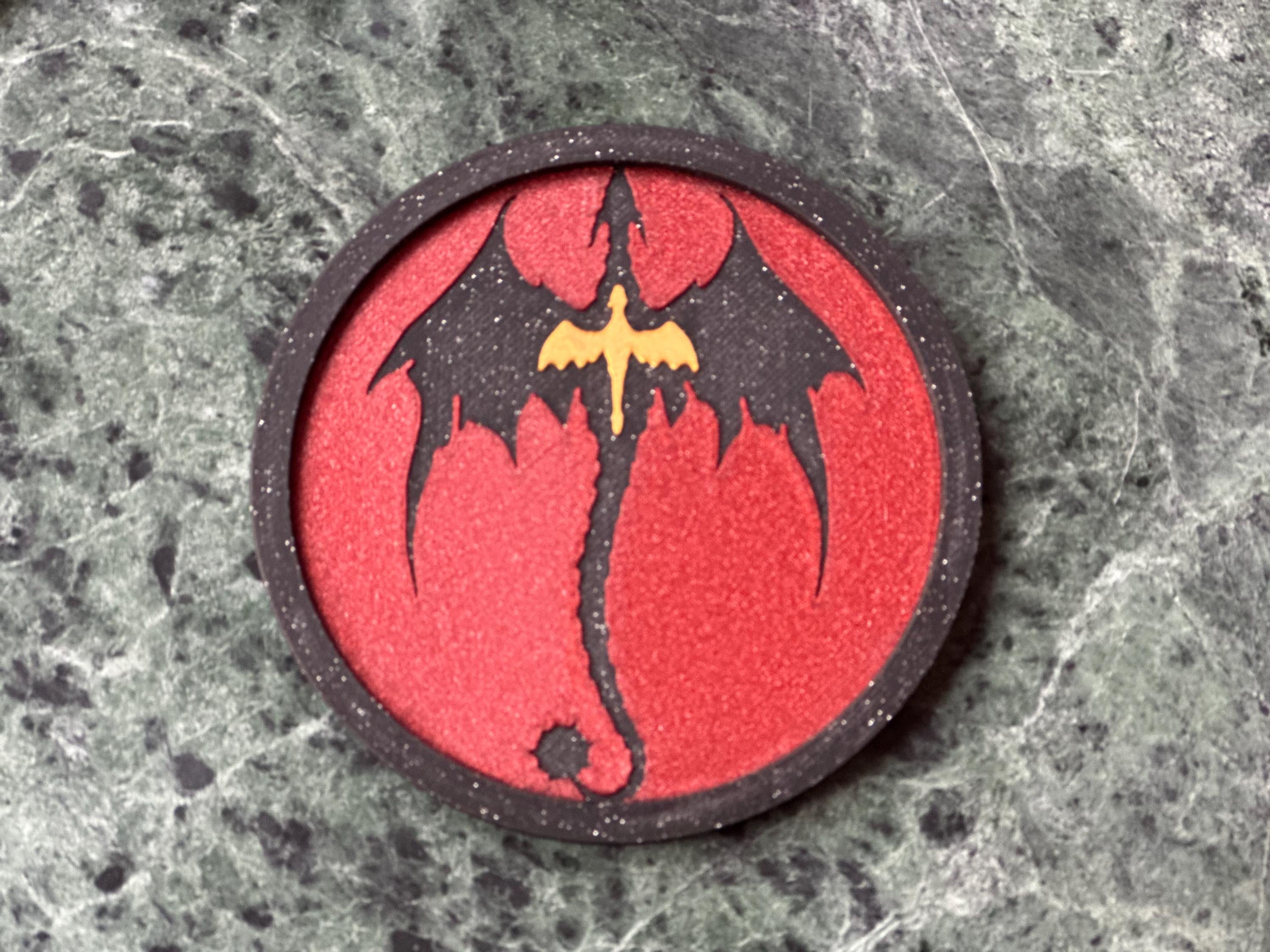 Fourth Wing Dragon Coaster Set + Holder