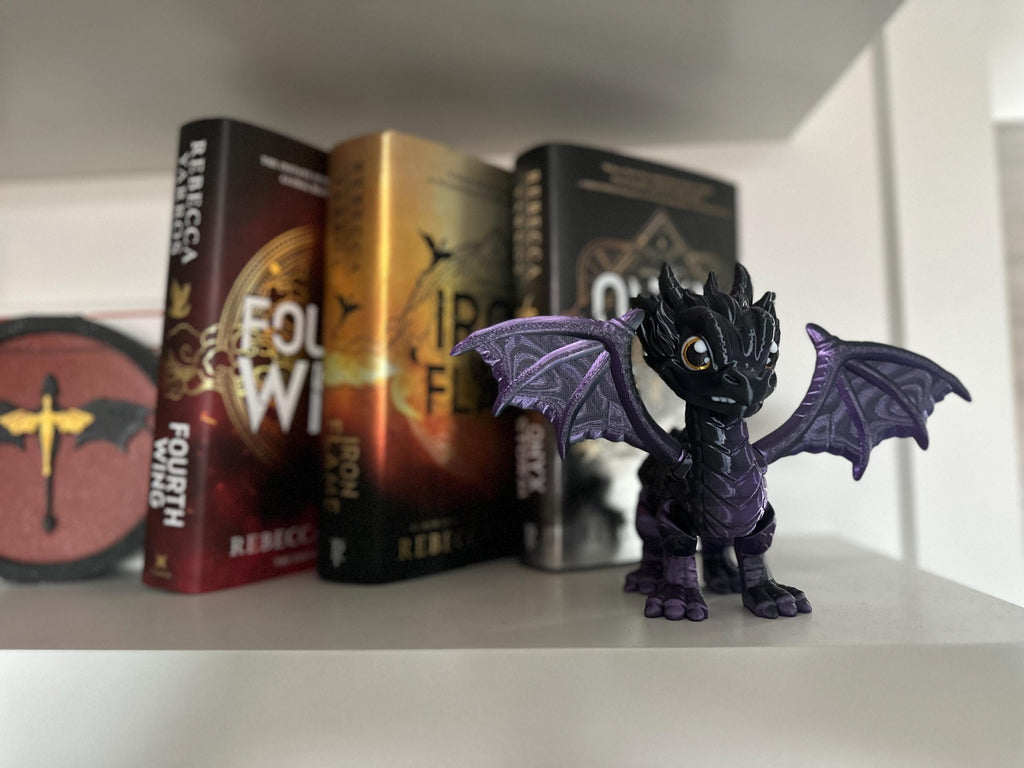 Fourth Wing Iridescent Dragon ‘Onyx Storm’