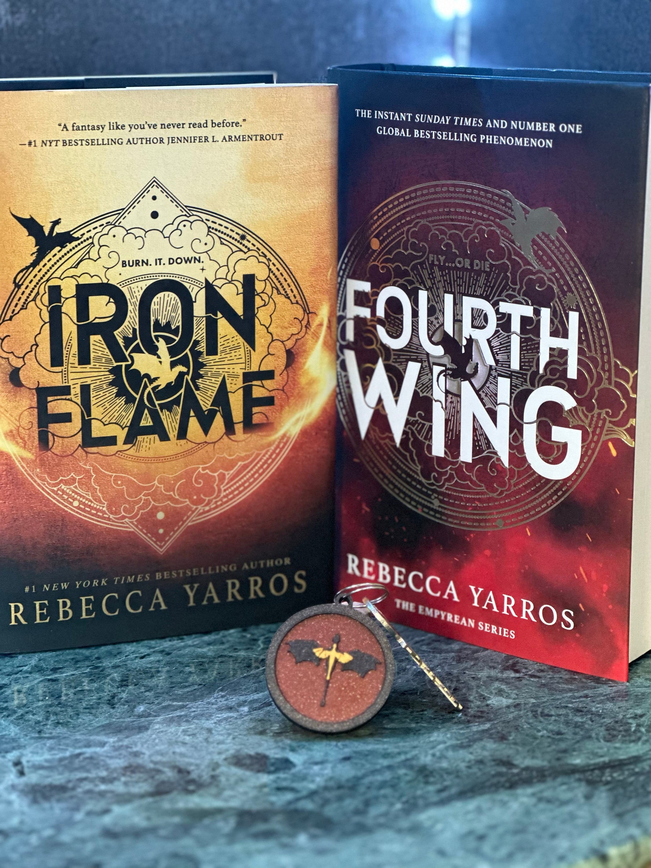 Fourth Wing Dragon Keychain