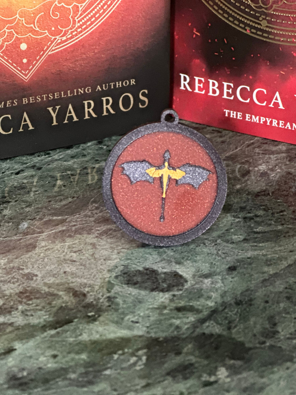 Fourth Wing Dragon Keychain