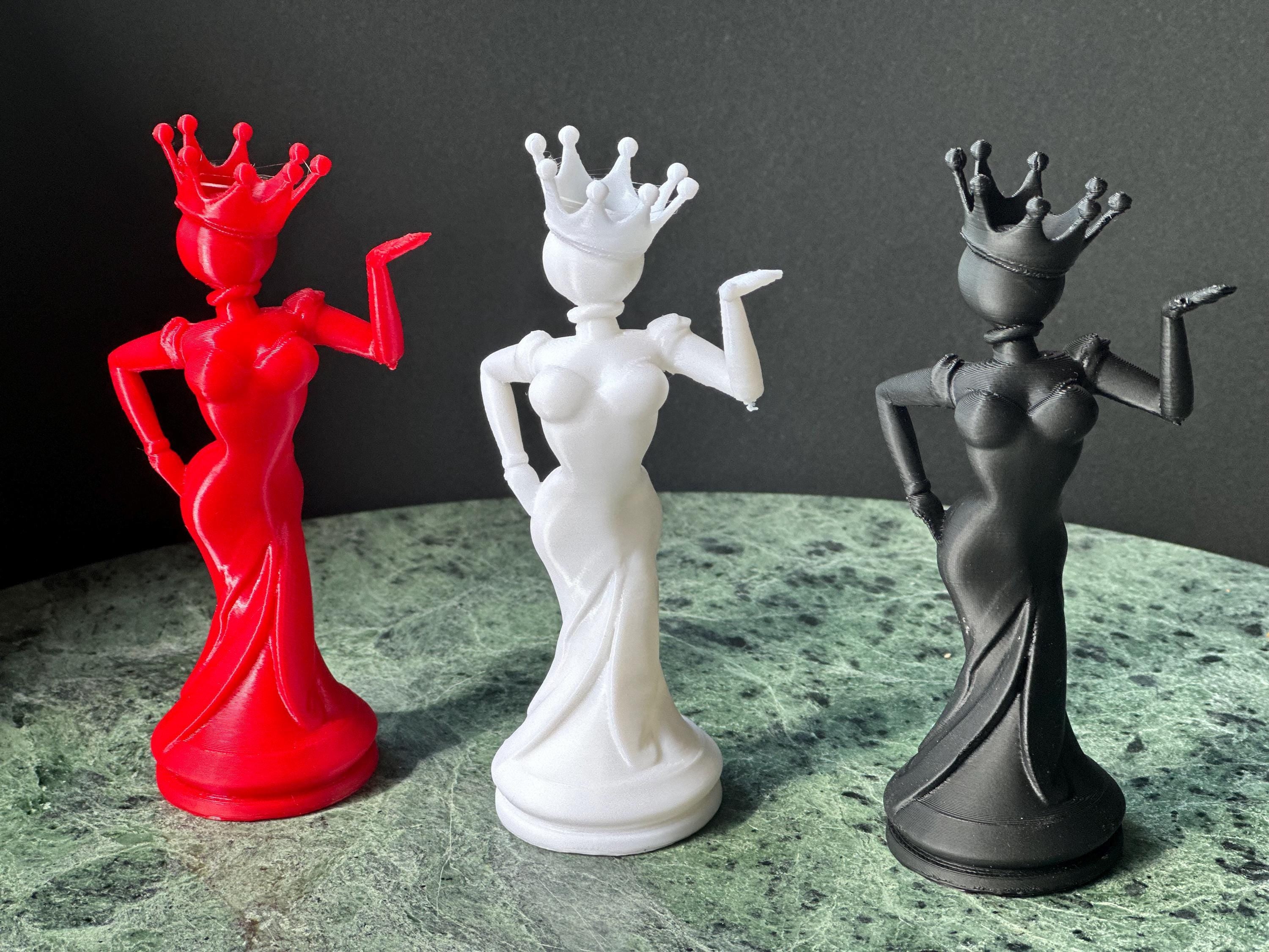 Chess King & Queen Figurine Set